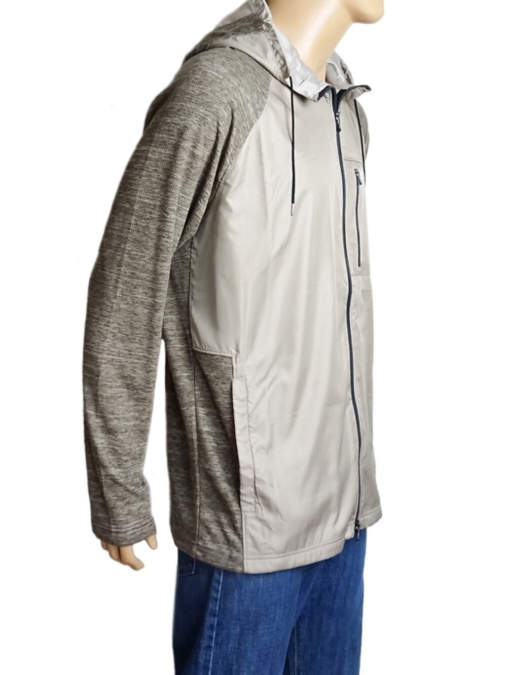 Under Armour Men's Jacket ColdGear Hooded Charleston Gray Colorblock Size 2XL - Picture 5 of 9